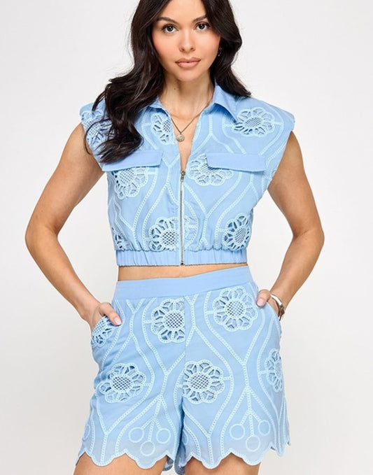 Blue Lace Set