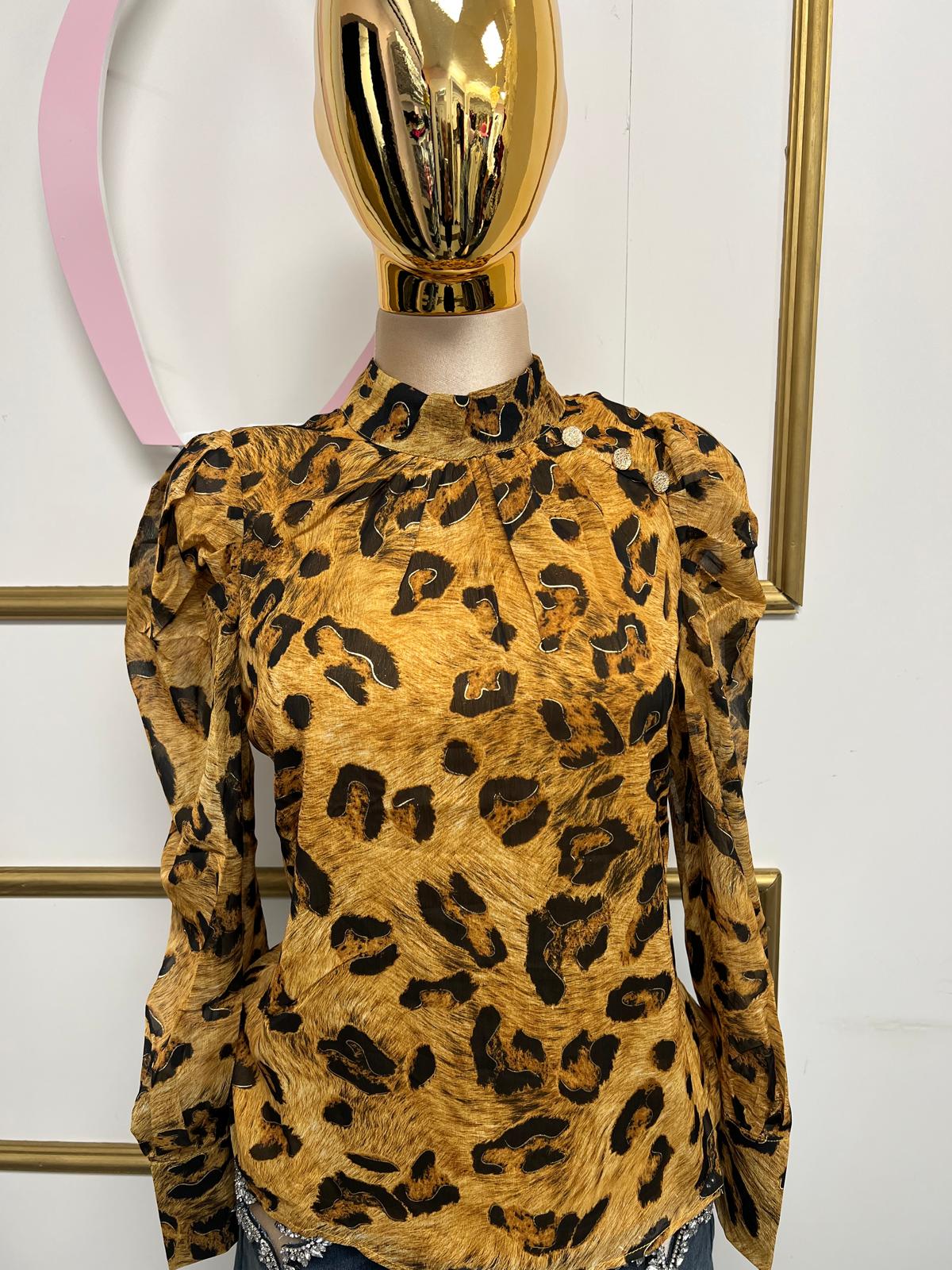 Animal Print Blouse