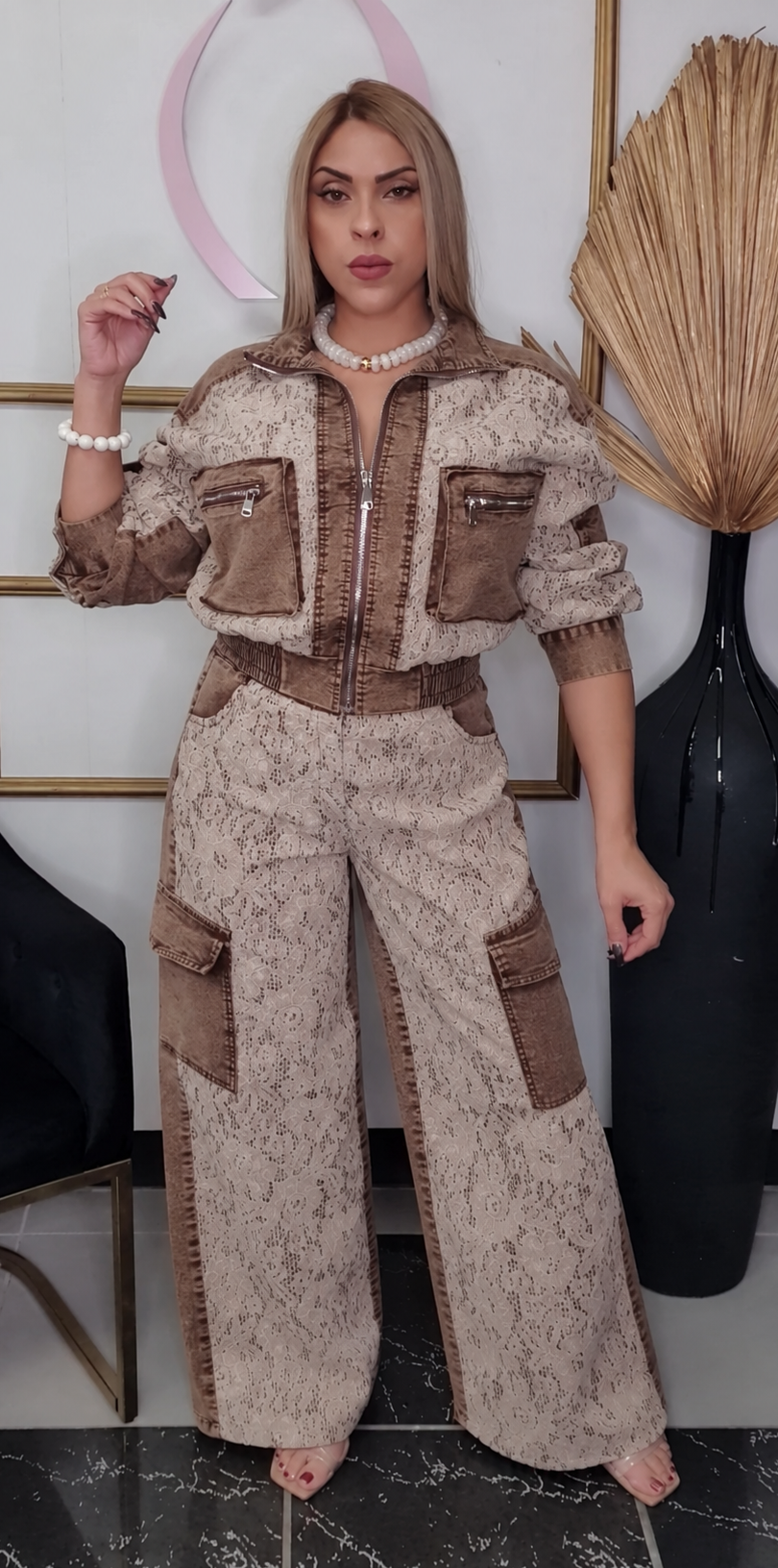 Caramel Denim Set